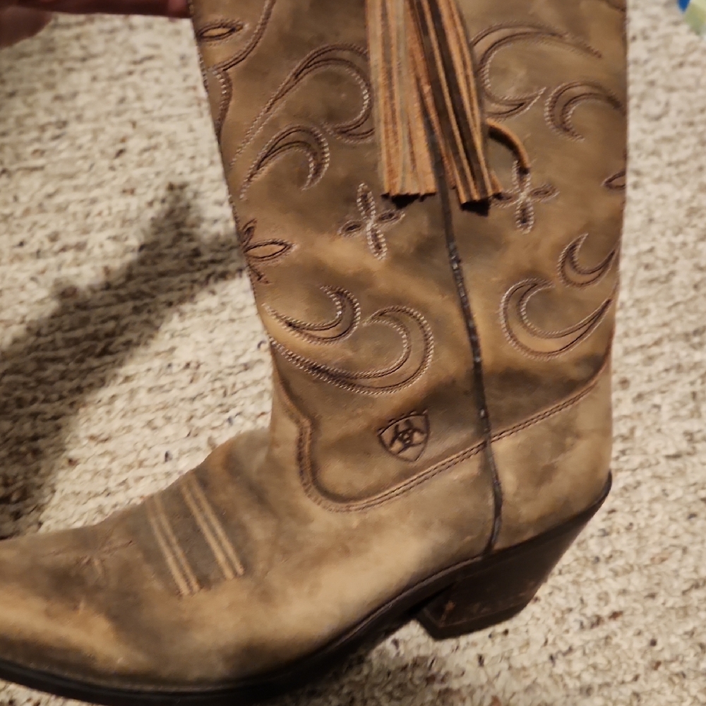 Ariat Tan Leather Western Boots